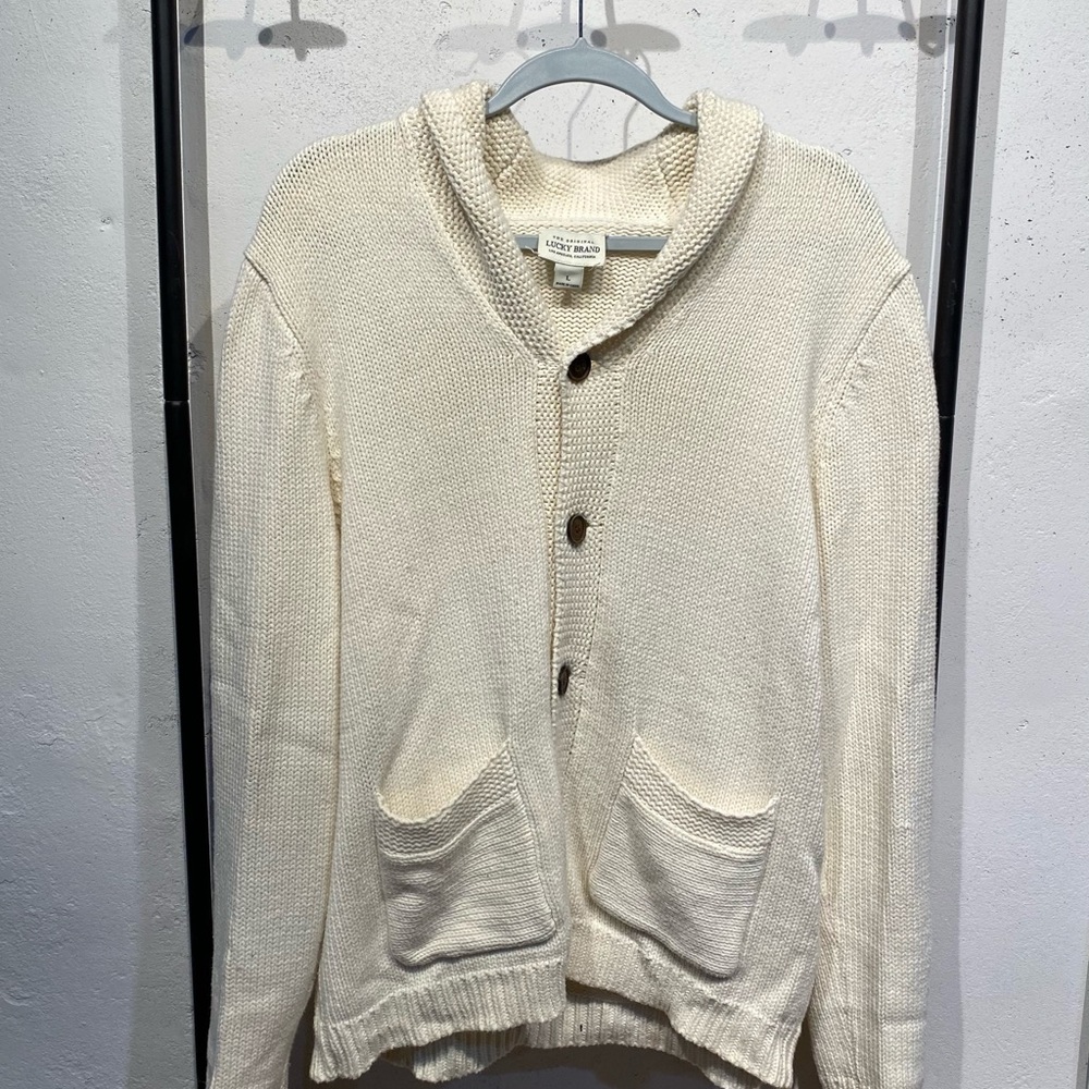 Warm white cardigan